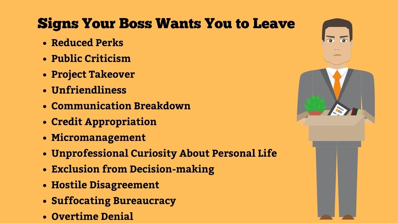 signs your boss wants you to leave