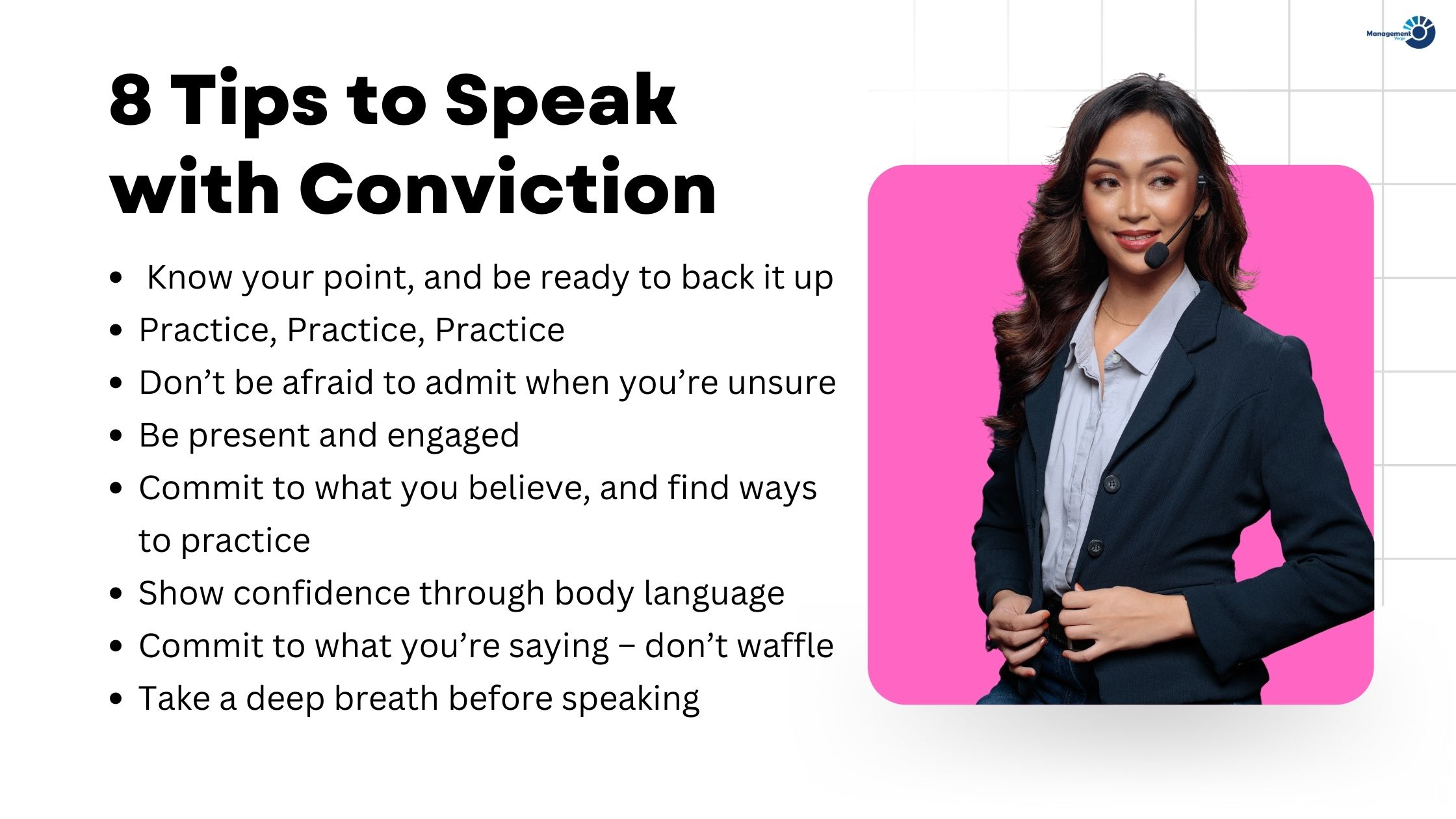 Speak with Conviction